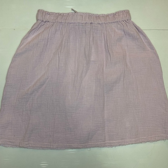 LILLA P organic cotton gauze skirt Lilac NWT XS - Picture 6 of 6
